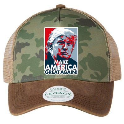 Pro Donald Trump Make America Great Again Poster Design Legacy Tie Dye Trucker Hat