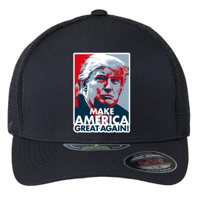 Pro Donald Trump Make America Great Again Poster Design Flexfit Unipanel Trucker Cap