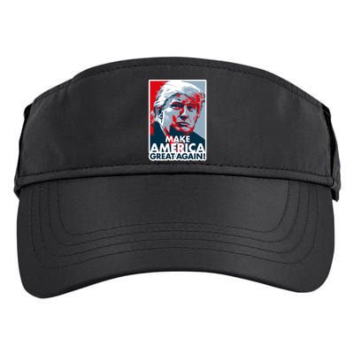 Pro Donald Trump Make America Great Again Poster Design Adult Drive Performance Visor