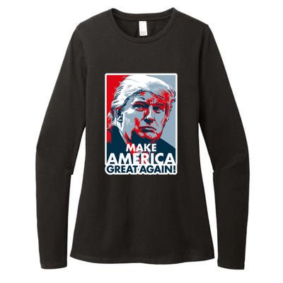 Pro Donald Trump Make America Great Again Poster Design Womens CVC Long Sleeve Shirt