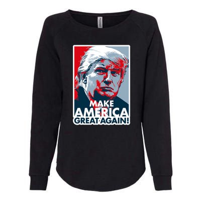 Pro Donald Trump Make America Great Again Poster Design Womens California Wash Sweatshirt