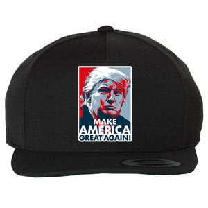 Pro Donald Trump Make America Great Again Poster Design Wool Snapback Cap