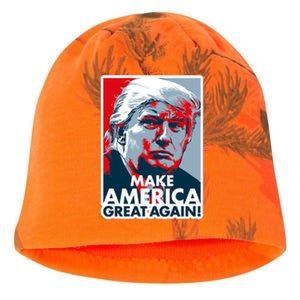 Pro Donald Trump Make America Great Again Poster Design Kati - Camo Knit Beanie