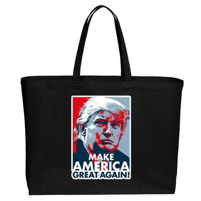 Pro Donald Trump Make America Great Again Poster Design Cotton Canvas Jumbo Tote