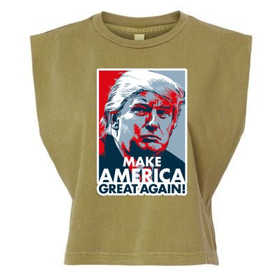 Pro Donald Trump Make America Great Again Poster Design Garment-Dyed Women's Muscle Tee