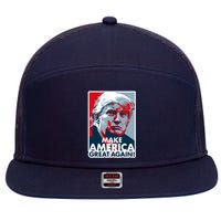 Pro Donald Trump Make America Great Again Poster Design 7 Panel Mesh Trucker Snapback Hat