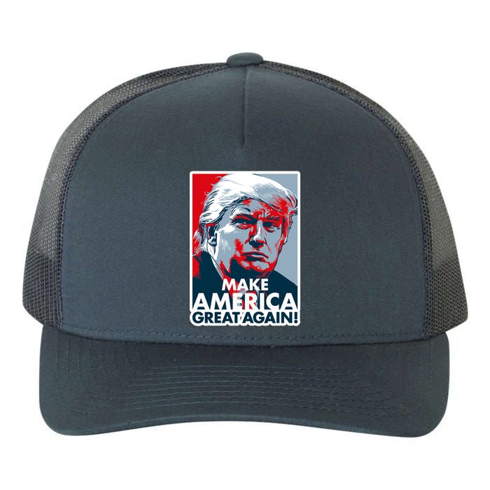 Pro Donald Trump Make America Great Again Poster Design Yupoong Adult 5-Panel Trucker Hat