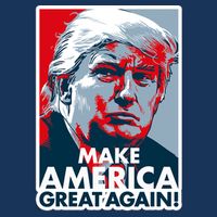 Pro Donald Trump Make America Great Again Poster Design Tall T-Shirt