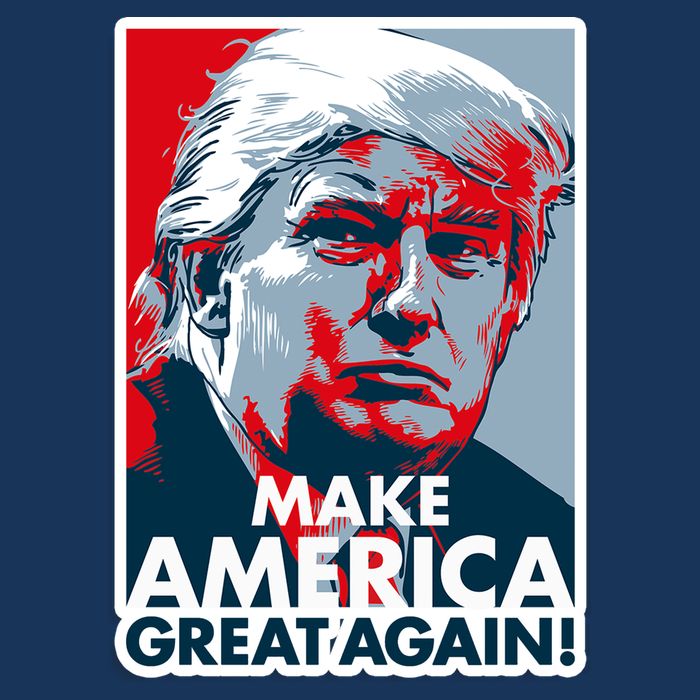 Pro Donald Trump Make America Great Again Poster Design Tall T-Shirt