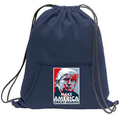 Pro Donald Trump Make America Great Again Poster Design Sweatshirt Cinch Pack Bag