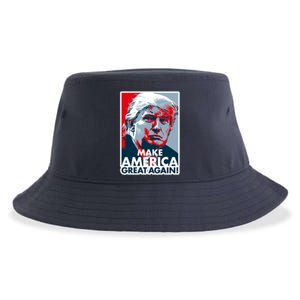 Pro Donald Trump Make America Great Again Poster Design Sustainable Bucket Hat