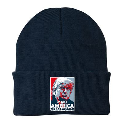 Pro Donald Trump Make America Great Again Poster Design Knit Cap Winter Beanie