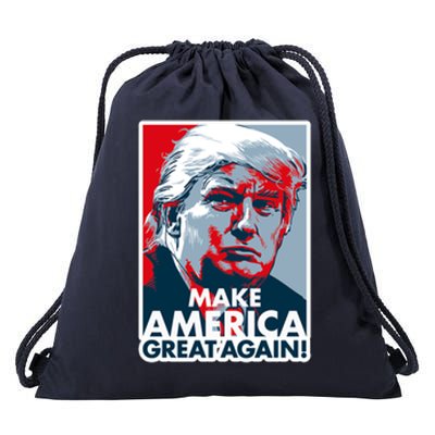 Pro Donald Trump Make America Great Again Poster Design Drawstring Bag