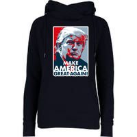 Pro Donald Trump Make America Great Again Poster Design Womens Funnel Neck Pullover Hood