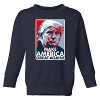 Pro Donald Trump Make America Great Again Poster Design Toddler Sweatshirt