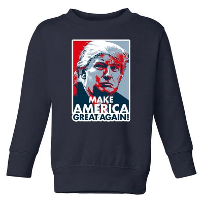 Pro Donald Trump Make America Great Again Poster Design Toddler Sweatshirt