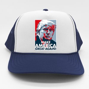 Pro Donald Trump Make America Great Again Poster Design Trucker Hat