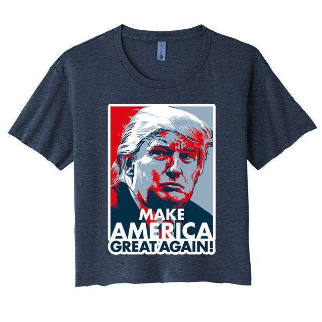 Pro Donald Trump Make America Great Again Poster Design Crop Top