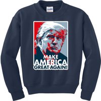 Pro Donald Trump Make America Great Again Poster Design Kids Sweatshirt