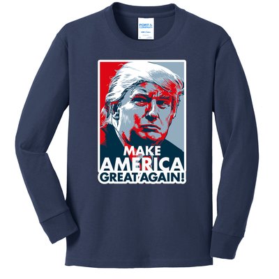 Pro Donald Trump Make America Great Again Poster Design Kids Long Sleeve Shirt