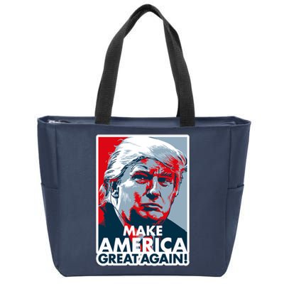 Pro Donald Trump Make America Great Again Poster Design Zip Tote Bag