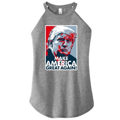 Pro Donald Trump Make America Great Again Poster Design Women's Perfect Tri Rocker Tank