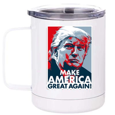 Pro Donald Trump Make America Great Again Poster Design 12 oz Stainless Steel Tumbler Cup