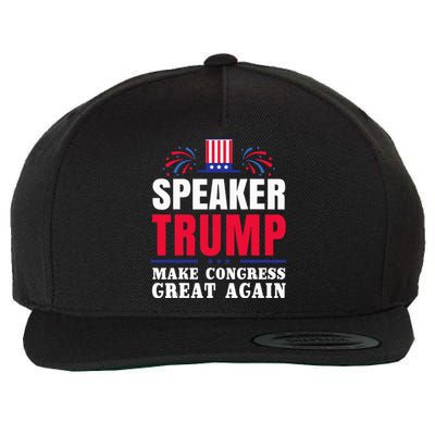 Political Donald Trump Trump Speaker Of The House Wool Snapback Cap