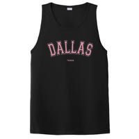 Pink Dallas Texas TX Varsity On Dallas PosiCharge Competitor Tank