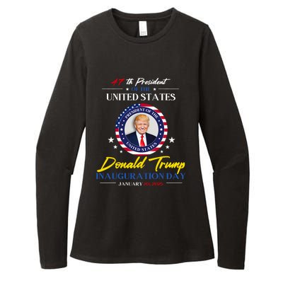 President Donald Trump Inauguration Day 2025 47th President Womens CVC Long Sleeve Shirt