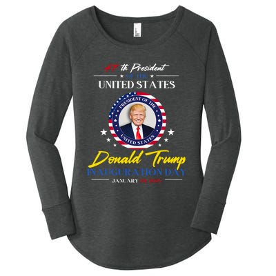 President Donald Trump Inauguration Day 2025 47th President Women's Perfect Tri Tunic Long Sleeve Shirt