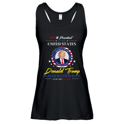 President Donald Trump Inauguration Day 2025 47th President Ladies Essential Flowy Tank