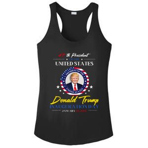 President Donald Trump Inauguration Day 2025 47th President Ladies PosiCharge Competitor Racerback Tank