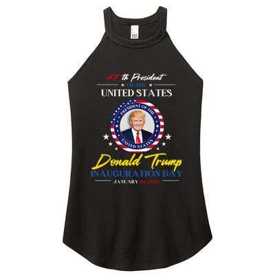 President Donald Trump Inauguration Day 2025 47th President Women's Perfect Tri Rocker Tank