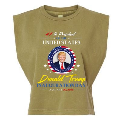 President Donald Trump Inauguration Day 2025 47th President Garment-Dyed Women's Muscle Tee