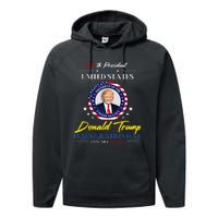 President Donald Trump Inauguration Day 2025 47th President Performance Fleece Hoodie