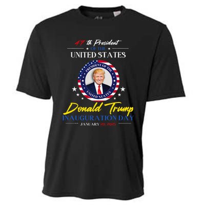 President Donald Trump Inauguration Day 2025 47th President Cooling Performance Crew T-Shirt