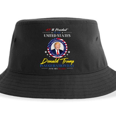 President Donald Trump Inauguration Day 2025 47th President Sustainable Bucket Hat