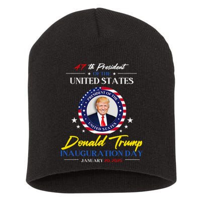 President Donald Trump Inauguration Day 2025 47th President Short Acrylic Beanie