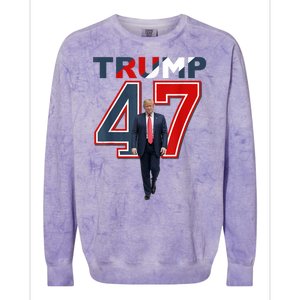 President Donald Trump 47 Trump Winner 2024 Trump 45 47 Colorblast Crewneck Sweatshirt