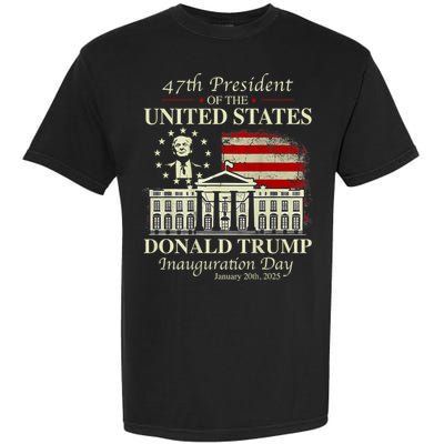 President Donald Trump Inauguration Day 2025 Memorabilia Garment-Dyed Heavyweight T-Shirt