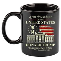 President Donald Trump Inauguration Day 2025 Memorabilia 11oz C Handle Ceramic Mug