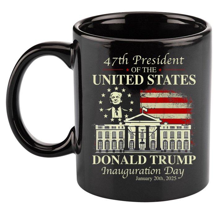 President Donald Trump Inauguration Day 2025 Memorabilia 11oz C Handle Ceramic Mug