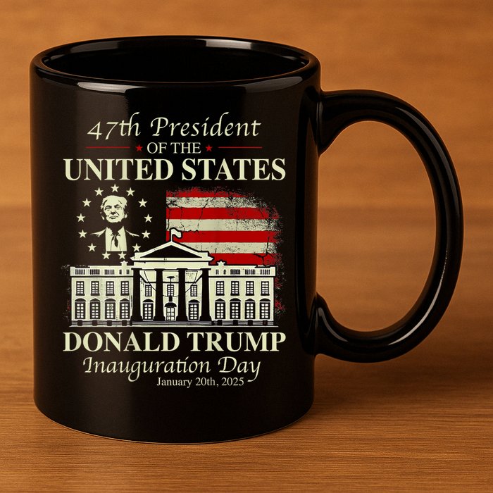 President Donald Trump Inauguration Day 2025 Memorabilia 11oz C Handle Ceramic Mug