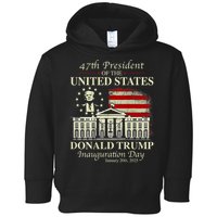 President Donald Trump Inauguration Day 2025 Memorabilia Toddler Hoodie