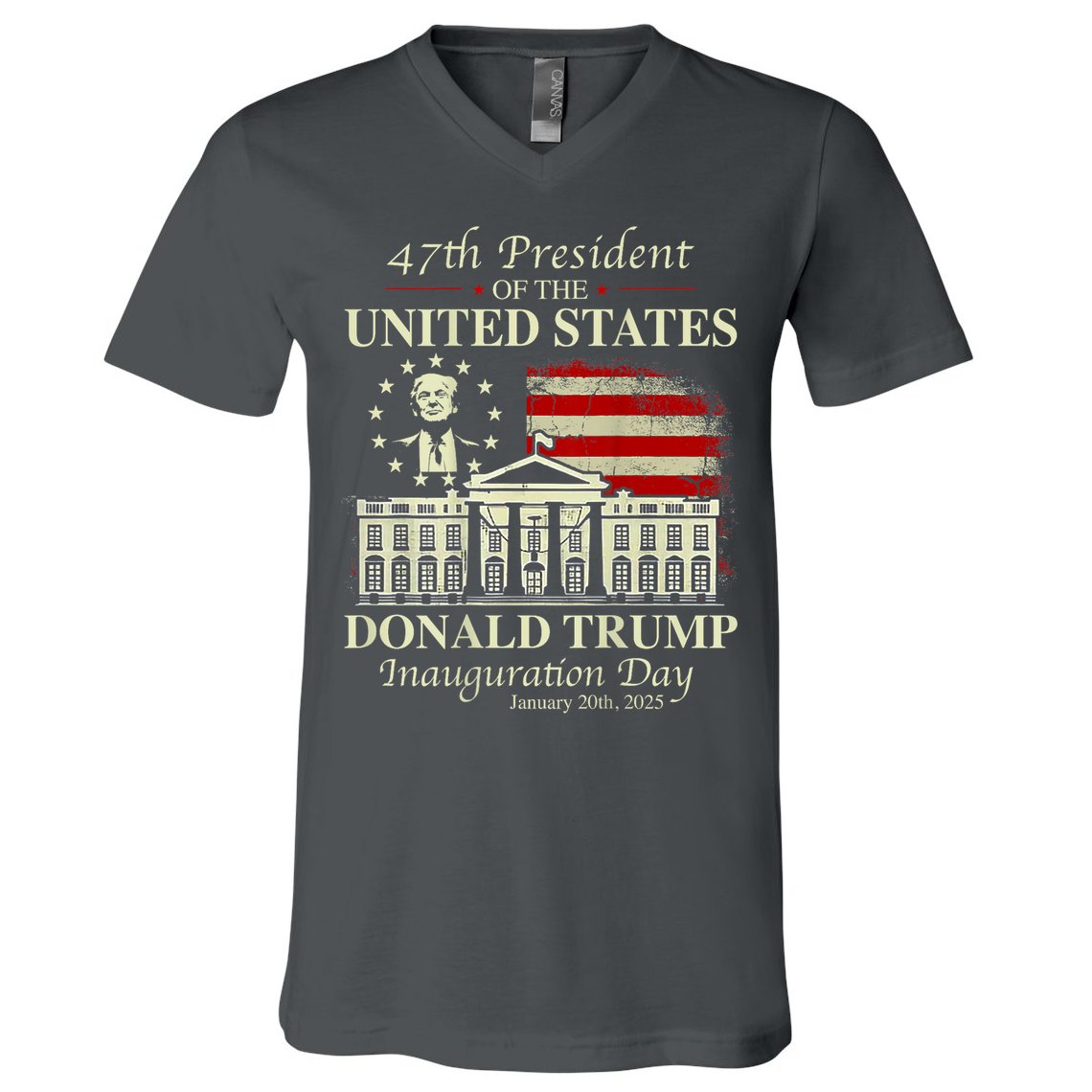 President Donald Trump Inauguration Day 2025 Memorabilia V-Neck T-Shirt