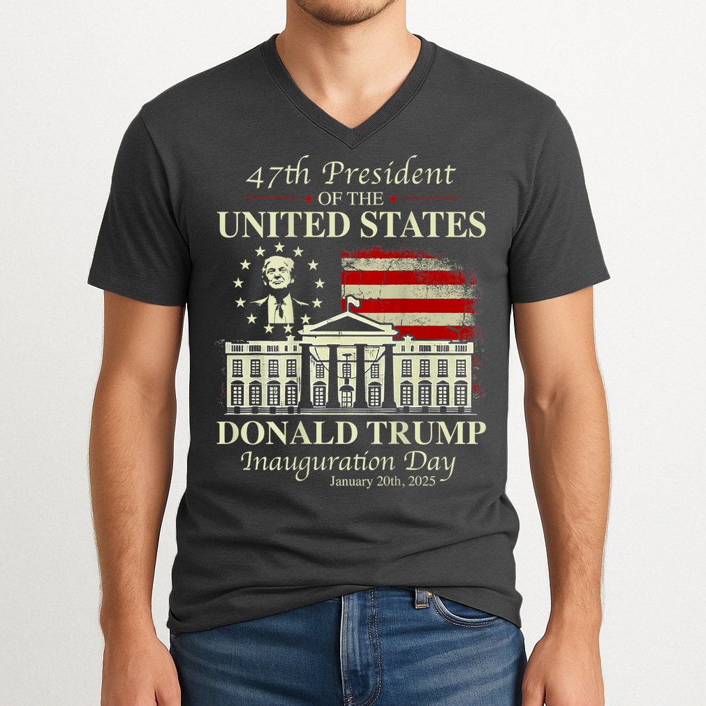 President Donald Trump Inauguration Day 2025 Memorabilia V-Neck T-Shirt
