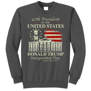 President Donald Trump Inauguration Day 2025 Memorabilia Tall Sweatshirt