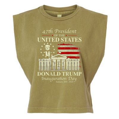President Donald Trump Inauguration Day 2025 Memorabilia Garment-Dyed Women's Muscle Tee