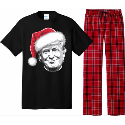 President Donald Trump Wearing A Christmas Santa Hat Xmas Cool Gift Pajama Set